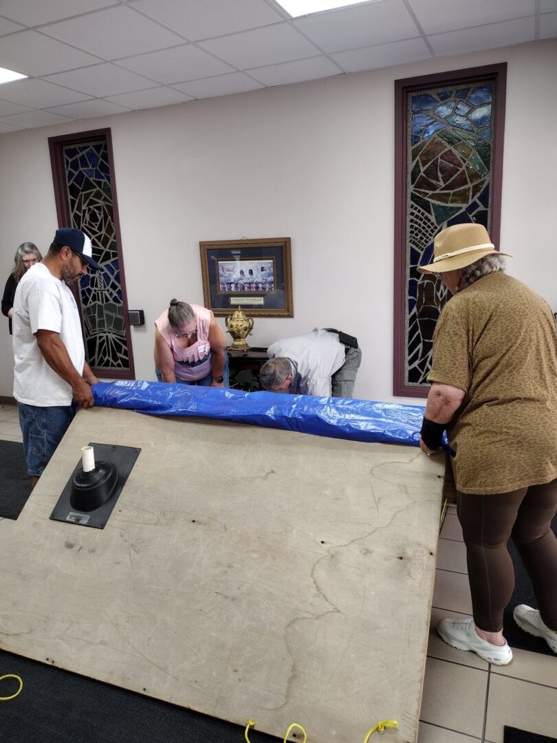 ERT Training - tarping a roof 1